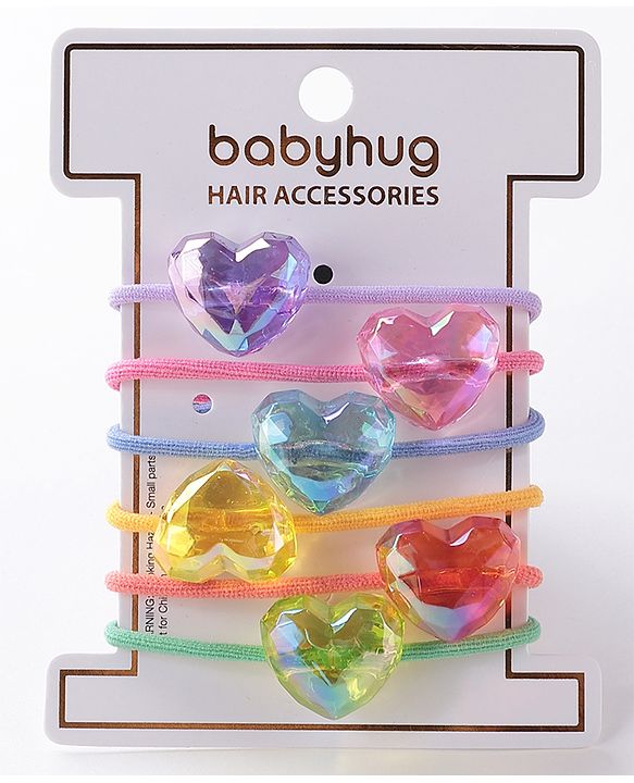 Babyhug Rubber Bands & Scrunchies Sets Free Size - Multicolour
