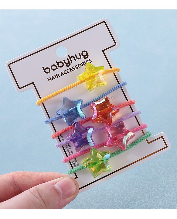 Babyhug Rubber Bands & Scrunchies Sets Free Size - Multicolour