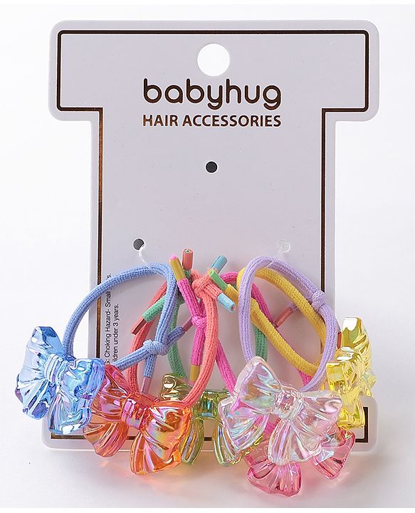 Babyhug Rubber Bands & Scrunchies Sets Free Size - Multicolour