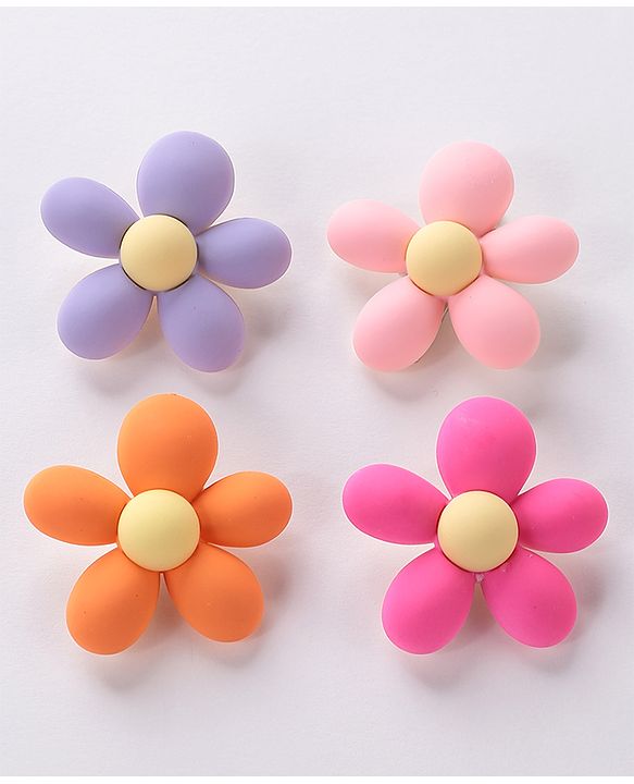 Babyhug Flower Applique Hair Pins & Clips - Multicolor