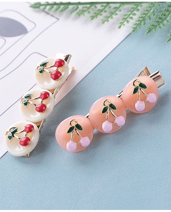 Babyhug Hair Pins And Clips Set Free Size - Multicolor