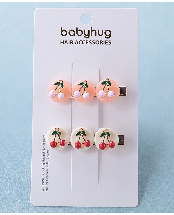 Babyhug Hair Pins And Clips Set Free Size - Multicolor