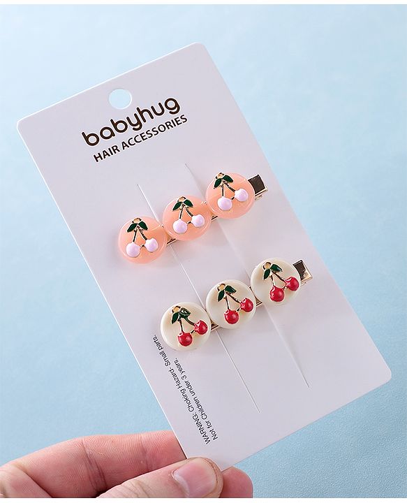 Babyhug Hair Pins And Clips Set Free Size - Multicolor