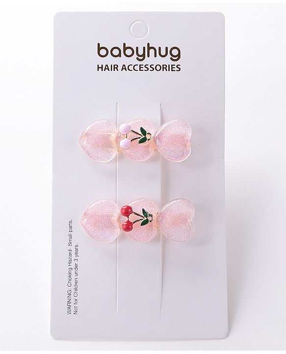 Babyhug Hair Pins And Clips Set Free Size -  Light Purple