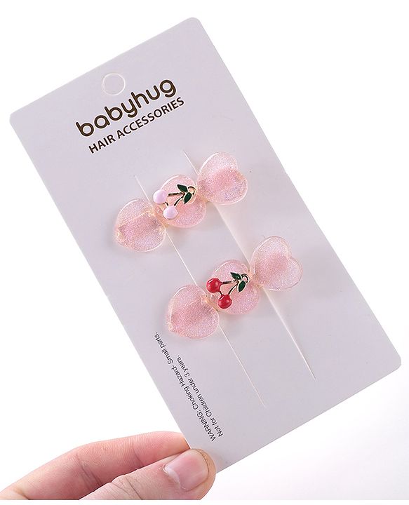 Babyhug Hair Pins And Clips Set Free Size -  Light Purple
