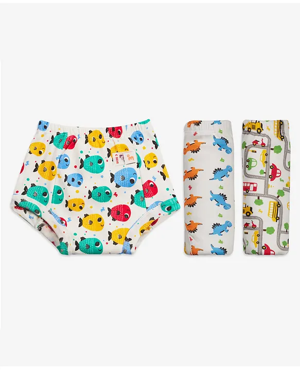 SuperBottoms Combo Baby Gift Freesize UNO and 3 Padded Underwear UNO Colour  Pop Padded U/W Striking Whites for Both (3Months-3Years) Online in India,  Buy at  - 12105627