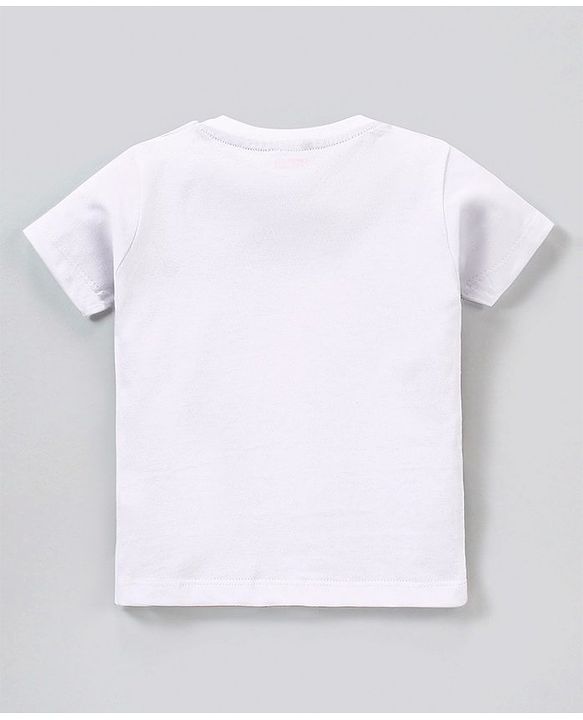 Babyhug Cotton Half Sleeves Forest Print T-Shirt - White