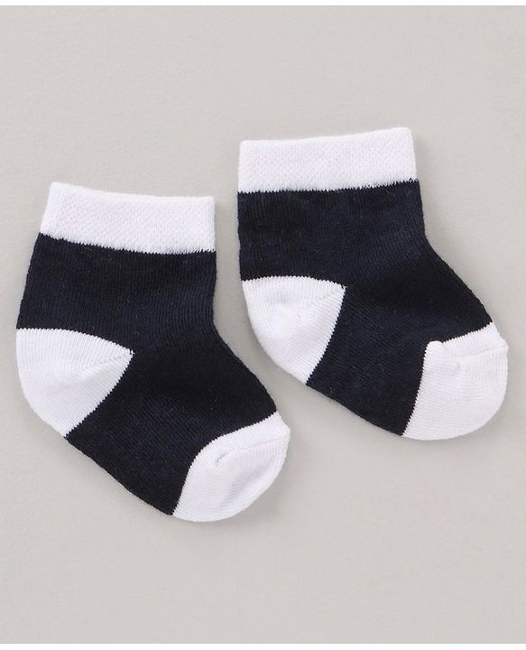 Cute Walk by Babyhug Anti Bacterial Ankle Length Non Terry Socks Strips Pack of 5 Pair - Multicolour