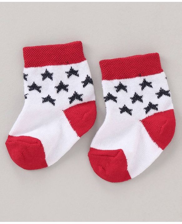 Cute Walk by Babyhug Anti Bacterial Ankle Length Non Terry Socks Strips Pack of 5 Pair - Multicolour