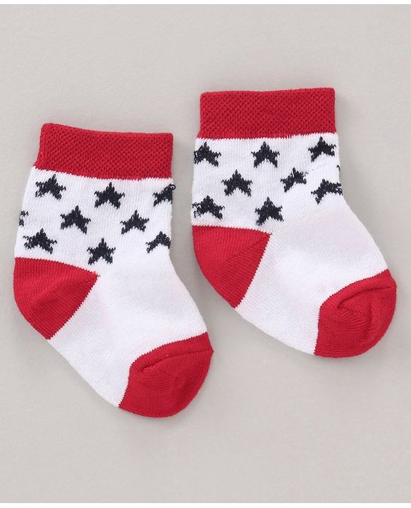 Cute Walk by Babyhug Anti Bacterial Ankle Length Non Terry Socks Strips Pack of 5 Pair - Multicolour