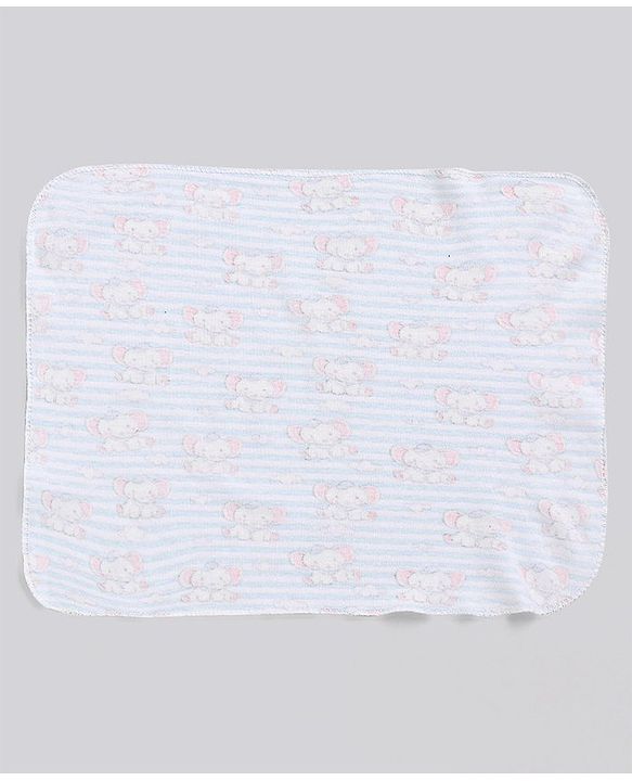 Babyhug 100% Cotton Wash Cloth Pack of 8 - Multicolor