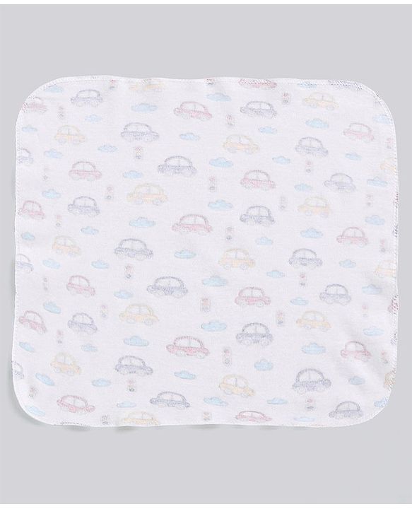 Babyhug 100% Cotton Wash Cloth Pack of 8 - Multicolor