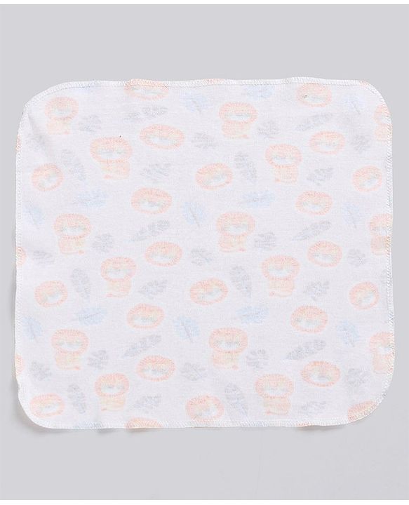 Babyhug 100% Cotton Wash Cloth Pack of 8 - Multicolor