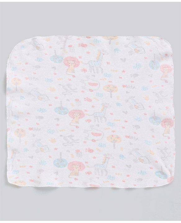 Babyhug 100% Cotton Wash Cloth Pack of 8 - Multicolor