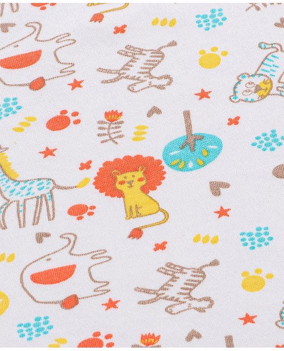Babyhug 100% Cotton Wash Cloth Pack of 8 - Multicolor