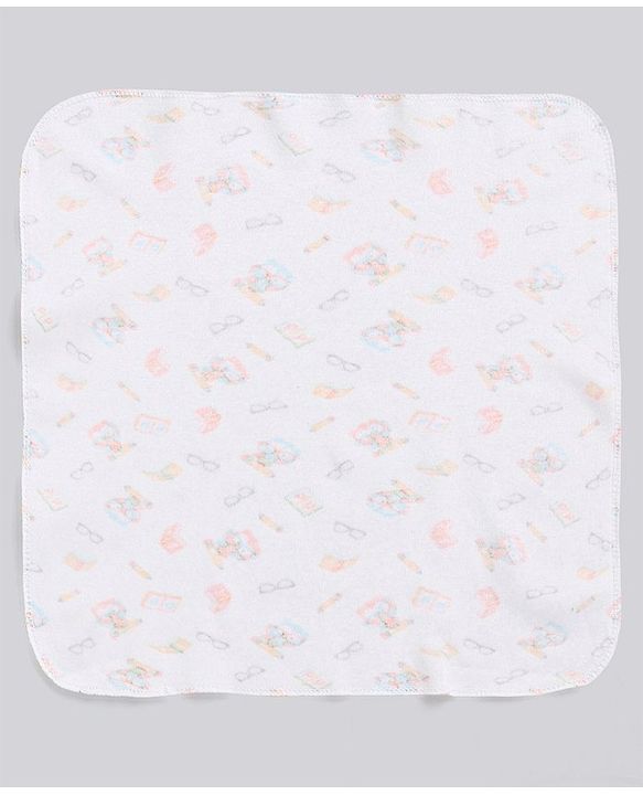 Babyhug 100% Cotton Wash Cloth Pack of 8 - Multicolor