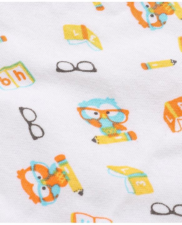 Babyhug 100% Cotton Wash Cloth Pack of 8 - Multicolor