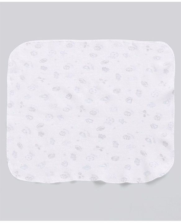 Babyhug 100% Cotton Wash Cloth Pack of 8 - Multicolor