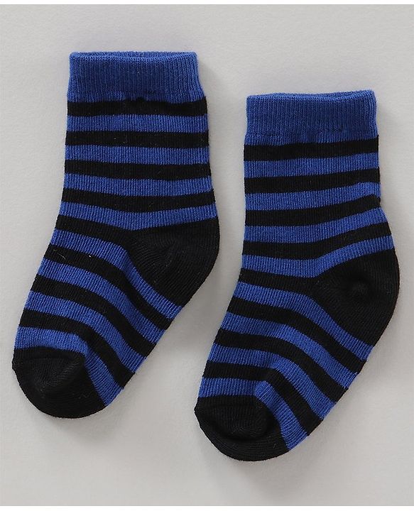Cute Walk by Babyhug Ankle Length Antibacterial Socks Stripes Print Pack Of 7 - Multicolor