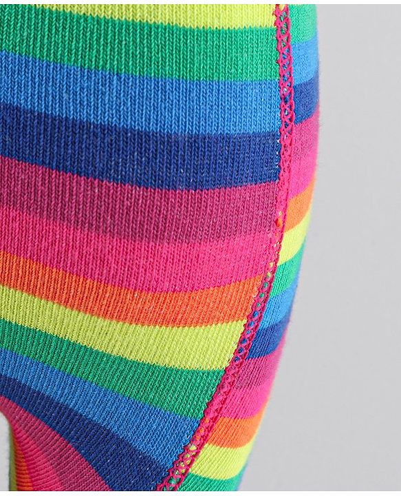 Cutewalk by Babyhug Anti-Bacterial Tights Striped Design - Multicolour