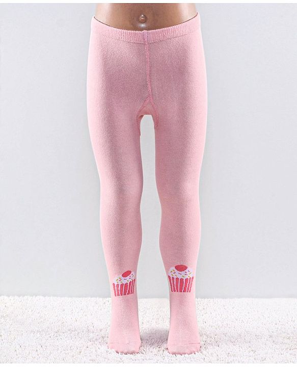 Cutewalk by Babyhug Anti Bacterial Footed Tights Striped Pack Of 2 - Pink