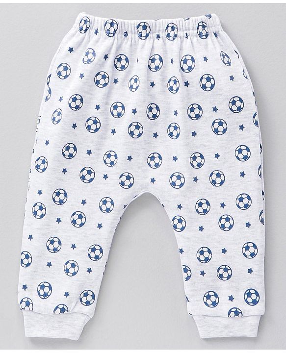 Babyhug Cotton Knit Full Sleeves Striped Onesie With Soccer Printed Leggings - Red