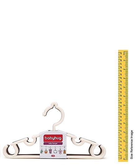 Babyhug Set Of 6 Hangers - Cream And Light Brown