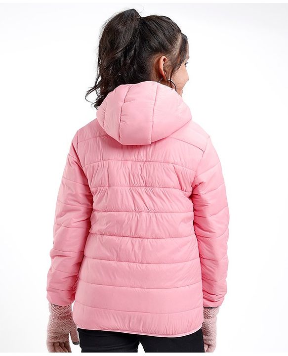 Pine Kids Full Sleeves Solid Padded Reversible Jacket with Hood & Travelling Pouch - Multicolour