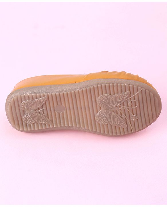 Cute Walk by Babyhug Slip On Bellies Applique - Mustard