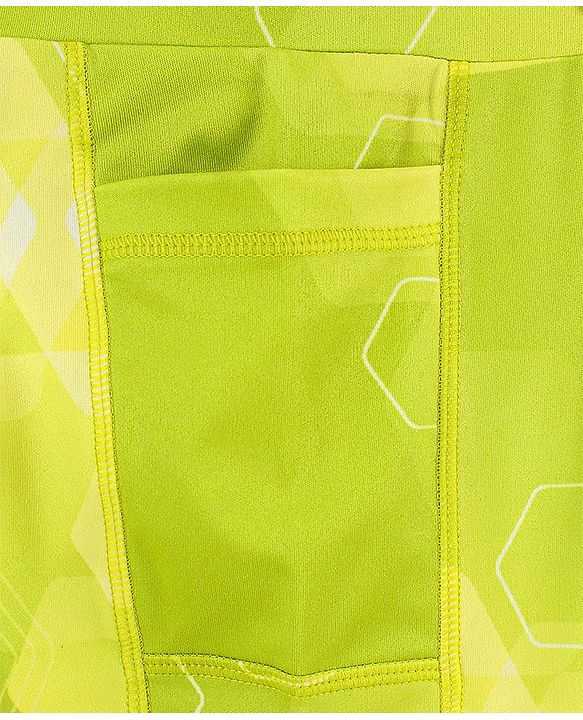 Pine Active Full Length Geometric Print Legging - Green