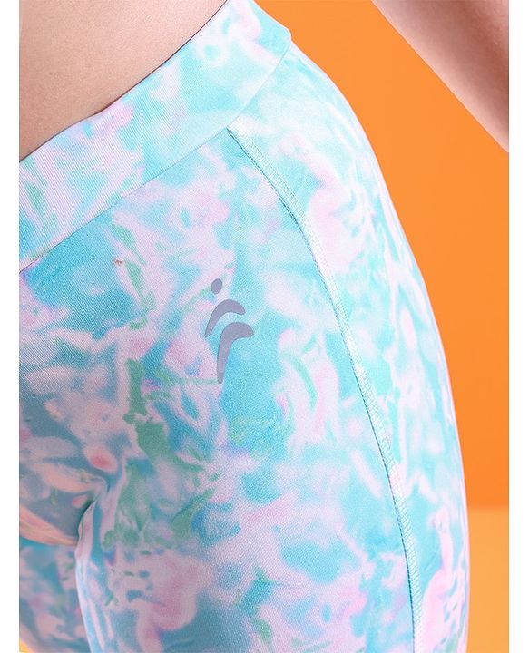Pine Active Full Length Tie Dye Effect Legging - Blue