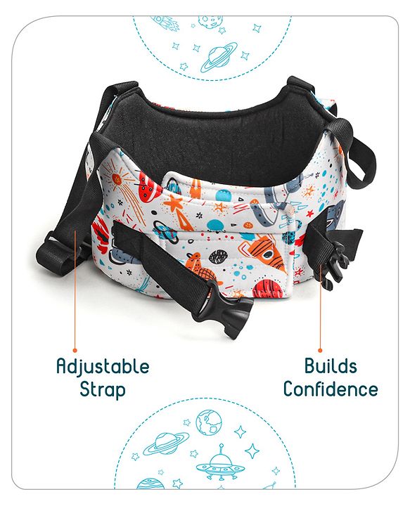 Babyhug Walking Harness Belt Rocket Print - Multicolor