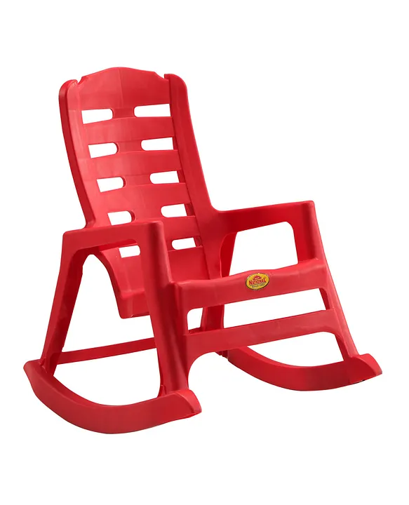 Red plastic best sale rocking chair