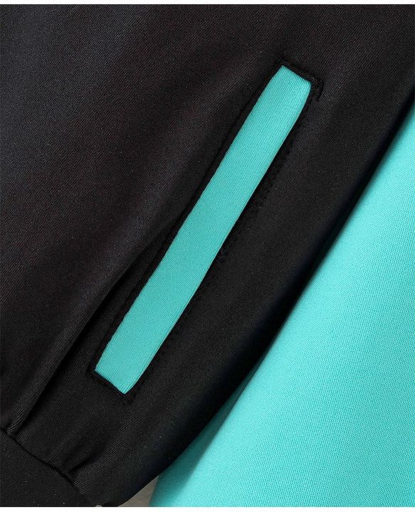 Pine Active High Stretch Breathable Sports Bra Jacket and Leggings 3 Pieces Set - Blue
