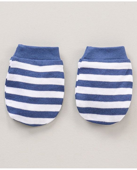 Babyhug 100% Cotton Mitten & Booties Cap - Diameter 10 cm