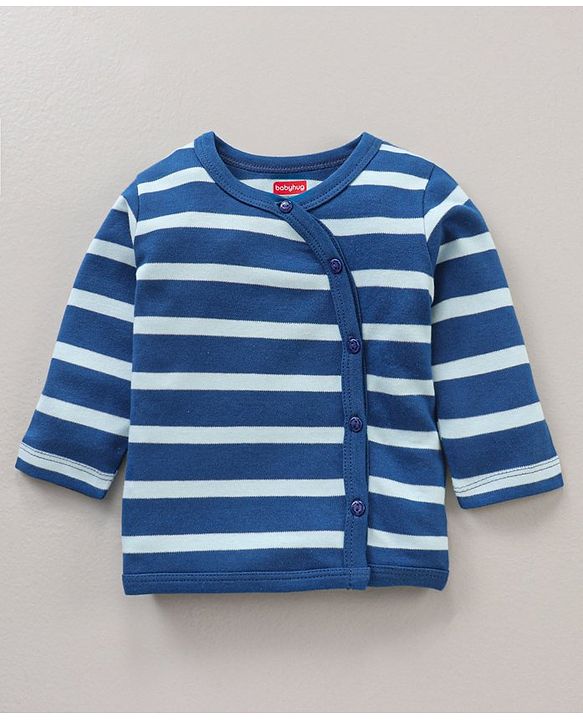 Babyhug 100% Cotton Knit Full Sleeves Vests Striped & Caterpillar Print  Pack of 3 - Multicolour