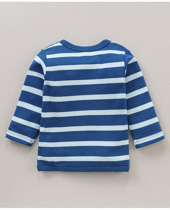 Babyhug 100% Cotton Knit Full Sleeves Vests Striped & Caterpillar Print  Pack of 3 - Multicolour