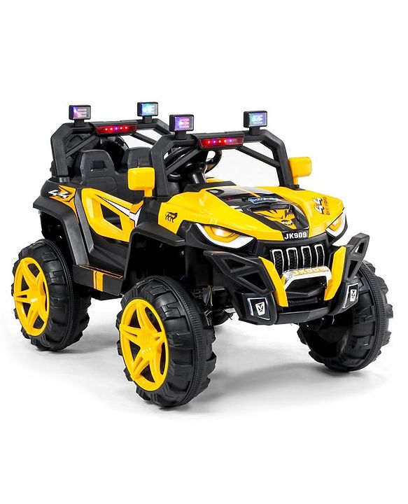 Babyhug Battery Operated Ride On Jeep With Light And Music - Yellow