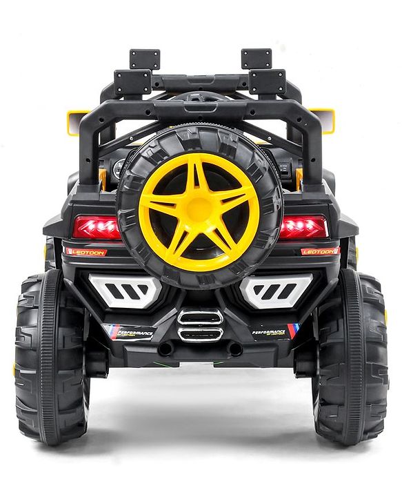 Babyhug Battery Operated Ride On Jeep With Light And Music - Yellow