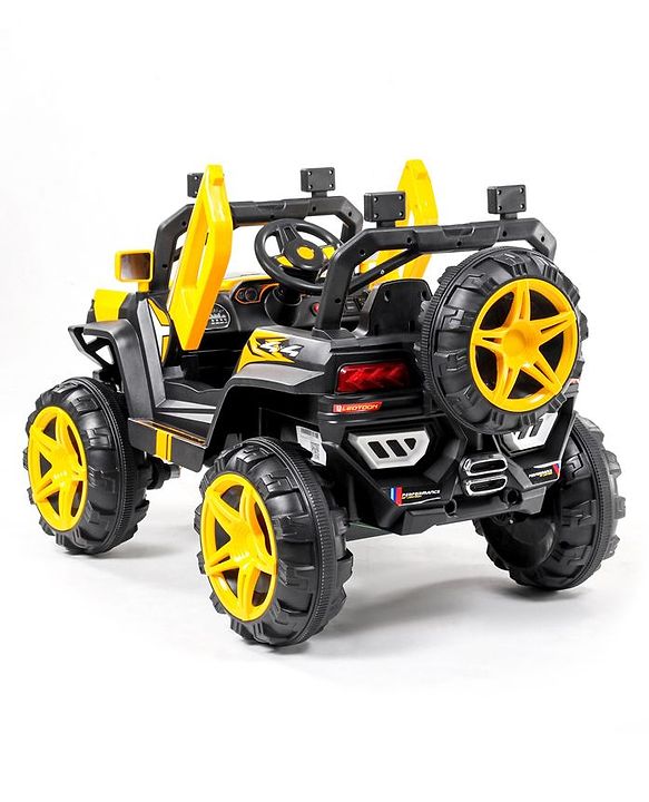 Babyhug Battery Operated Ride On Jeep With Light And Music - Yellow