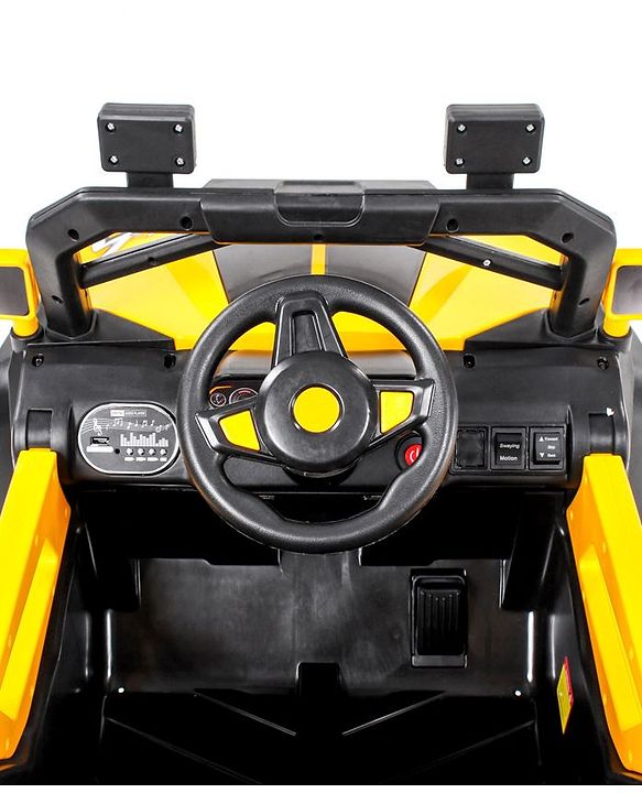 Babyhug Battery Operated Ride On Jeep With Light And Music - Yellow