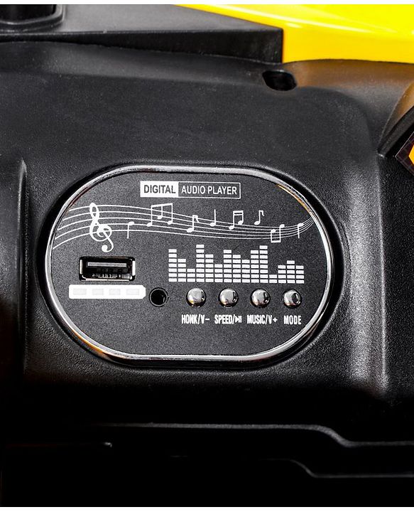Babyhug Battery Operated Ride On Jeep With Light And Music - Yellow