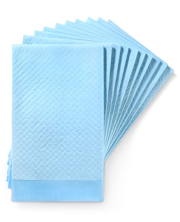 Babyhug Disposable Diaper Changing Mat Medium 10 Pieces - Blue