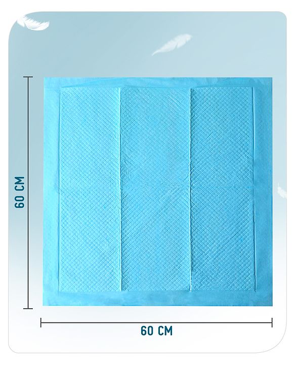 Babyhug Disposable Diaper Changing Mat Medium 10 Pieces - Blue