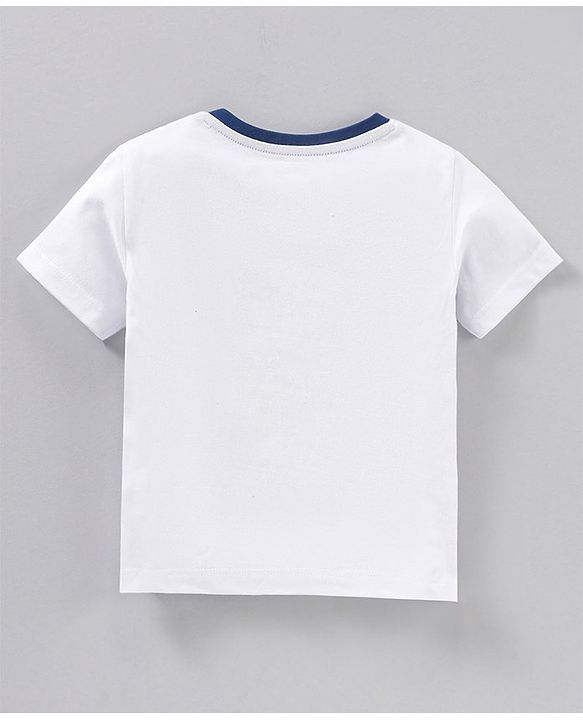 Babyhug Cotton Jersey Knit Half Sleeves Striped T-Shirt Shark Print Pack of 3 - Multicolor