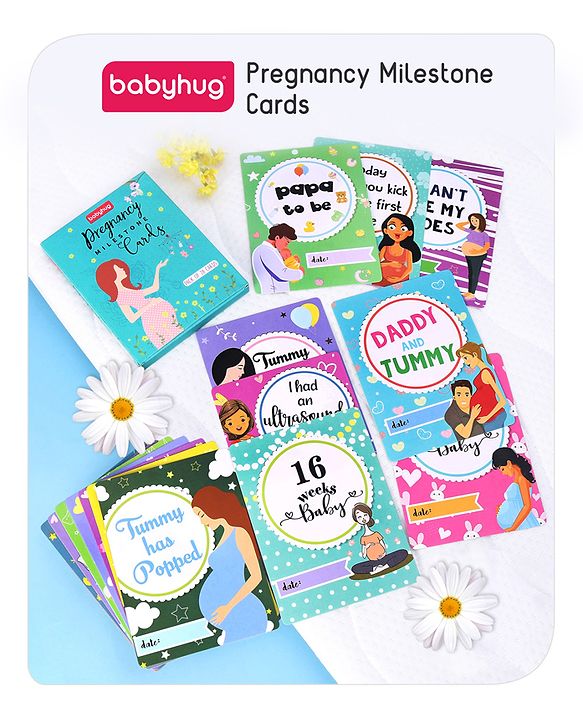 Babyhug Pregnancy Milestone Cards - English