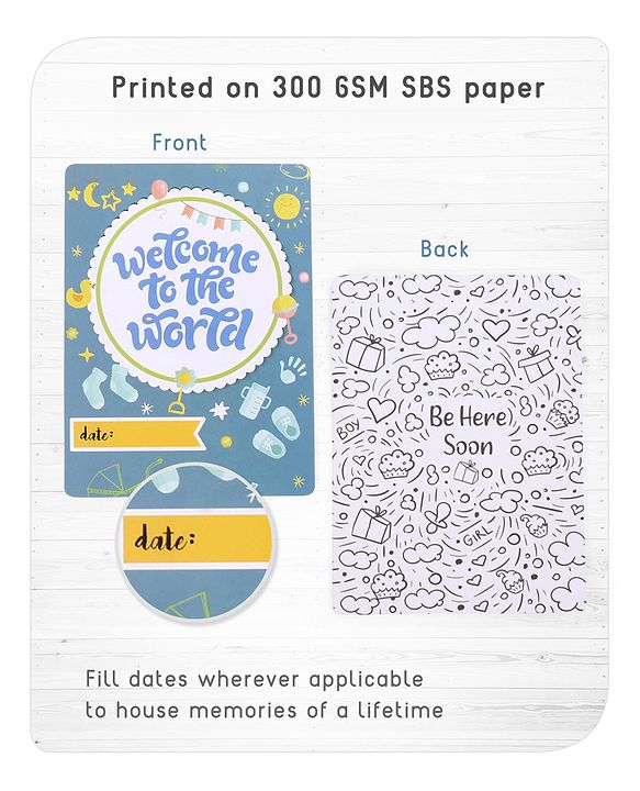 Babyhug Pregnancy Milestone Cards - English