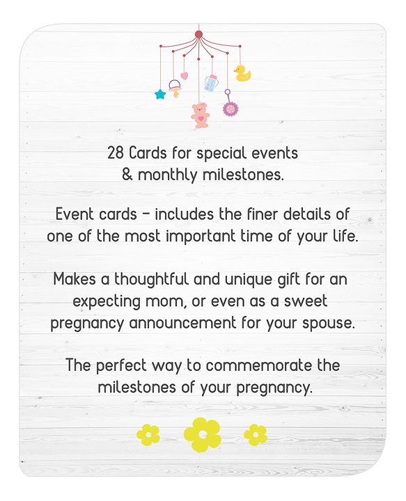 Babyhug Pregnancy Milestone Cards - English