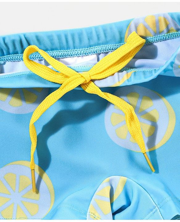 Babyhug Swimming Trunk Lemons Print - Blue