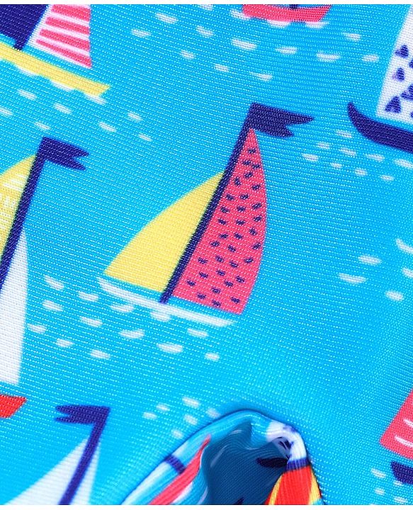 Babyhug Swimming Trunk Boat Print - Blue
